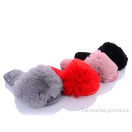 Тапки жіночі для будинку Весна/осінь WP88 mix (12 пар р.36-41) "Slippers" недорого оптом від прямого постачальника