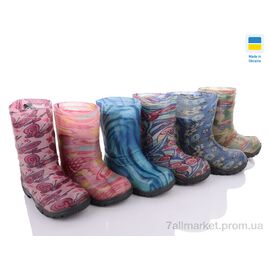 Гумове взуття дитяча Весна/осінь 062 mix (10 пар р.23-32) "Slippers" недорого оптом від прямого постачальника