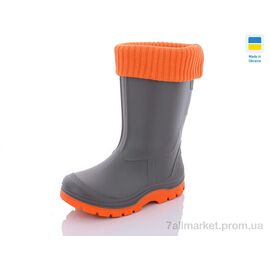 Гумове взуття дитяча Весна/осінь СД2-2 сірий (6 пар р.25-35) "Slippers" недорого оптом від прямого постачальника