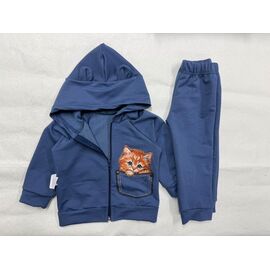 Фотография Костюм детский спортивный на мальчика PR1445 navy р.1-3 "Proschenko" недорого оптом от прямого поставщика