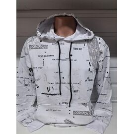 Худи чоловічий 2053 white р.S-2XL "RING" недорого оптом від прямого постачальника