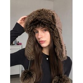 Фотография Шапка зимняя женская 1044 brown р.55-58 "Mabi" недорого оптом от прямого поставщика