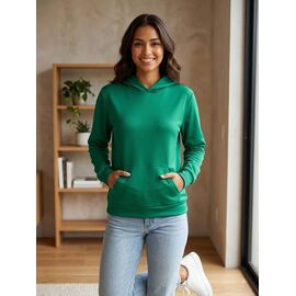 Фотография Худи женское 708 green р.M-2XL "Seven Group" недорого оптом от прямого поставщика
