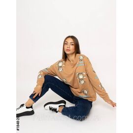 Фотография Жіночий батнік з принтом норма S-M, M-L, L-XL (5цв) "NOWEMBER" недорого от прямого поставщика