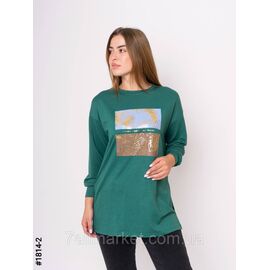 Фотография Туника жіночі двунитка з принтом батал S-M, M-L, L-XL (4цв) "NOWEMBER" недорого от прямого поставщика