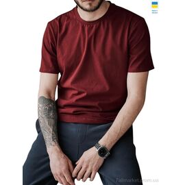 Фотография Футболка мужская Лето 80 бордовий (4 шт. р.сетка 3XL-6XL) "Sport style" недорого оптом от прямого поставщика
