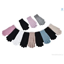 Фотография Перчатки женские Зима 7119 mix (12 шт. р.сетка One size) "CAP" недорого оптом от прямого поставщика