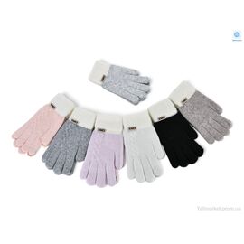 Фотография Перчатки женские Зима 2572 mix (12 шт. р.сетка One size) "CAP" недорого оптом от прямого поставщика
