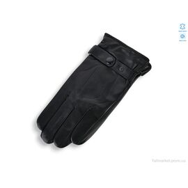 Фотография Перчатки мужские Зима YA07М шкіра вовна black (10 шт. р.сетка 11-13) "TUZZI" недорого оптом от прямого поставщика