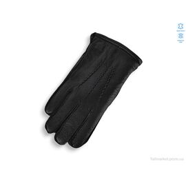 Фотография Перчатки мужские Зима BM0536М шкіра оленя хутро black (10 шт. р.сетка 11-13) "TUZZI" недорого оптом от прямого поставщика