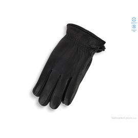 Фотография Перчатки мужские Зима GN09-04М шкіра оленя подвійне хутро black (10 шт. р.сетка 11-13) "TUZZI" недорого оптом от прямого поставщика