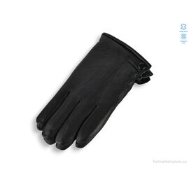 Фотография Перчатки мужские Зима GN09-09М шкіра оленя подвійне хутро black (10 шт. р.сетка 11-13) "TUZZI" недорого оптом от прямого поставщика
