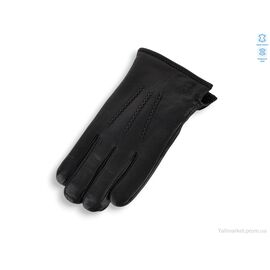 Фотография Перчатки мужские Зима GN09-08М шкіра оленя подвійне хутро black (10 шт. р.сетка 11-13) "TUZZI" недорого оптом от прямого поставщика