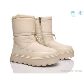 Дутики жіночі утеплені Зима 4513-RF9177 beige (8 пар р.36-41) "Мир" недорого оптом від прямого постачальника