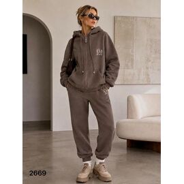 Фотография Костюм спортивный женский 2669 brown р.XL-3XL "Saint Wish" недорого оптом от прямого поставщика