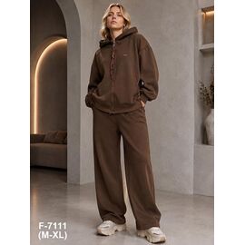 Фотография Костюм спортивный женский F7111 brown р.M-XL "Saint Wish" недорого оптом от прямого поставщика