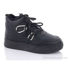 Фотография Ботинки женские стильные зима D23 black (8 пар р.36-41) "Favorit" недорого оптом от прямого поставщика