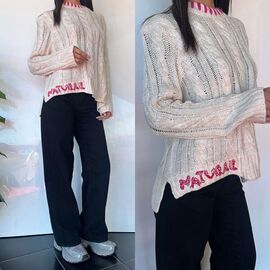 Фотография Свитер женский TB102 bej р.one size "i8denim Women" недорого оптом от прямого поставщика