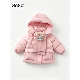 Фотография Куртка детская демисезонная на девочку 868 pink р.4-7 "Flong" недорого оптом от прямого поставщика