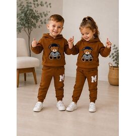 Фотография Костюм детский спортивный унисекс 950 brown р.92-116 "Marimaks" недорого оптом от прямого поставщика
