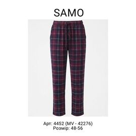 Фотография Штаны женские 4452-MV42276 wine р.48-56 "Samo" недорого оптом от прямого поставщика