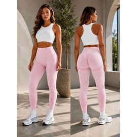 Фотография Лосины женские 111 pink р.S-L "BONJOUR" недорого оптом от прямого поставщика