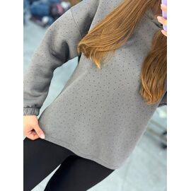 Фотография Свитер женский 1681 grey р.42-48 "BONJOUR" недорого оптом от прямого поставщика