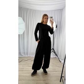 Фотография Костюм спортивный женский тёплый 2499 black р.42-48 "BONJOUR" недорого оптом от прямого поставщика