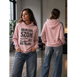 Фотография Худи женское 2901 pink р.42-48 "BONJOUR" недорого оптом от прямого поставщика