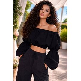Фотография Топ женский 3105 black р.42-48 "BONJOUR" недорого оптом от прямого поставщика