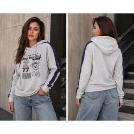 Фотография Худи женское 3303 l.grey р.42-48 "BONJOUR" недорого оптом от прямого поставщика