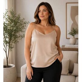 Фотография Майка женская 8085 beige р.50-56 "BONJOUR" недорого оптом от прямого поставщика