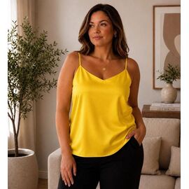 Фотография Майка женская 8085 yellow р.50-56 "BONJOUR" недорого оптом от прямого поставщика