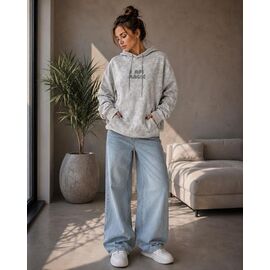 Фотография Худи женское 820805 l.grey р.42-48 "BONJOUR" недорого оптом от прямого поставщика