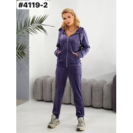 Фотография Костюм спортивный женский тёплый 4119-2 purple р.46-52 "ZLATA" недорого оптом от прямого поставщика