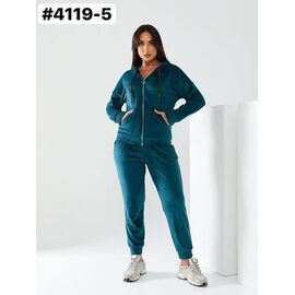 Фотография Костюм спортивный женский тёплый 4119-5 green р.46-52 "ZLATA" недорого оптом от прямого поставщика