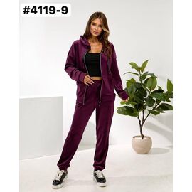 Фотография Костюм спортивный женский тёплый 4119-9 wine р.46-52 "ZLATA" недорого оптом от прямого поставщика