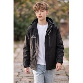Фотография Куртка детская демисезонная на мальчика 26921 black р.152-170 "Delfinka" недорого оптом от прямого поставщика
