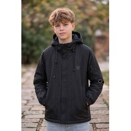 Фотография Куртка детская демисезонная на мальчика 26991 black р.152-170 "Delfinka" недорого оптом от прямого поставщика