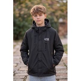 Фотография Куртка детская демисезонная на мальчика 26992 black р.152-170 "Delfinka" недорого оптом от прямого поставщика