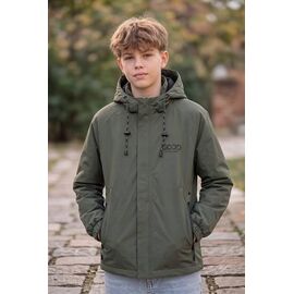 Фотография Куртка детская демисезонная на мальчика 26992 khaki р.152-170 "Delfinka" недорого оптом от прямого поставщика