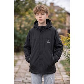Фотография Куртка детская демисезонная на мальчика 26995 black р.152-170 "Delfinka" недорого оптом от прямого поставщика