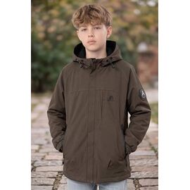 Фотография Куртка детская демисезонная на мальчика 26995 brown р.152-170 "Delfinka" недорого оптом от прямого поставщика