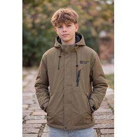 Фотография Куртка детская демисезонная на мальчика 26997 beige р.152-170 "Delfinka" недорого оптом от прямого поставщика