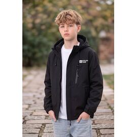 Фотография Куртка детская демисезонная на мальчика 26997 black р.152-170 "Delfinka" недорого оптом от прямого поставщика