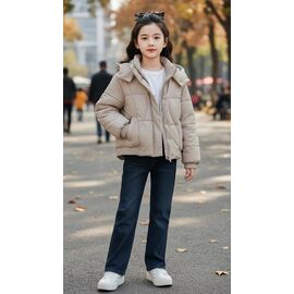 Фотография Куртка детская демисезонная на девочку 609 beige р.140-164 "Delfinka" недорого оптом от прямого поставщика
