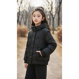 Фотография Куртка детская демисезонная на девочку 609 black р.140-164 "Delfinka" недорого оптом от прямого поставщика