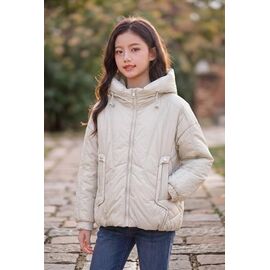 Фотография Куртка детская демисезонная на девочку 614 l.beige р.140-164 "Delfinka" недорого оптом от прямого поставщика