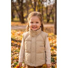 Фотография Куртка детская демисезонная на девочку 8168-1 beige р.5-13 "Delfinka" недорого оптом от прямого поставщика