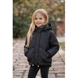 Фотография Куртка детская демисезонная на девочку 839 black р.116-140 "Delfinka" недорого оптом от прямого поставщика